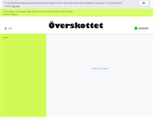 Tablet Screenshot of overskottet.com